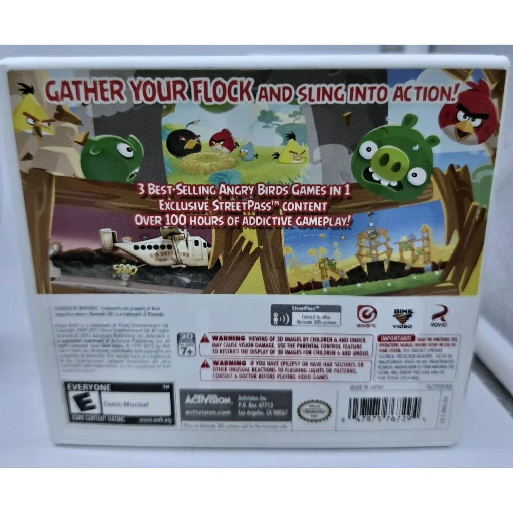 Angry Birds Trilogy Nintendo 3DS Game and Stella Season 1 DVD Bundle Complete